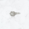 Anillo Cuadrado con Baguette