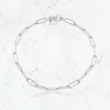 Pulsera Paper Clip Blanca
