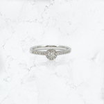Anillo Solitario Halo