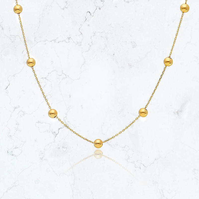 Collar Bolitas Gold